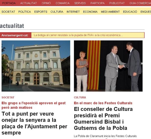 Portada de divendres 7 de setembre