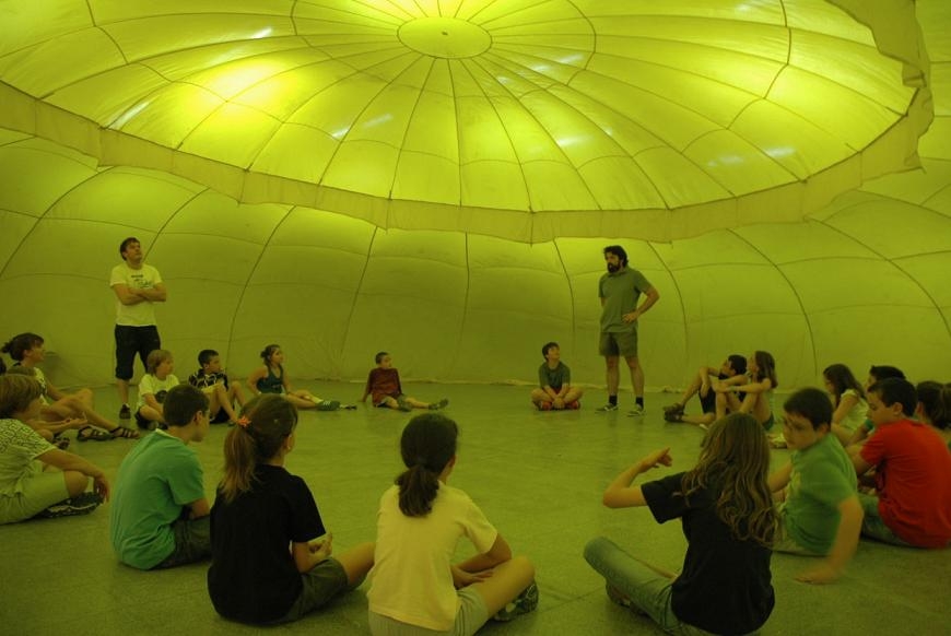 Interior de l'iglú de vent