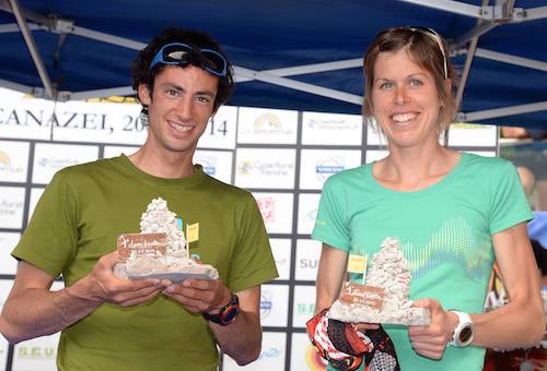 Laura Orgé i Kilian Jornet, vencedors a les Dolomites (Foto: FEEC)