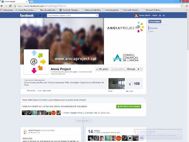 Facebook d'Anoiaproject