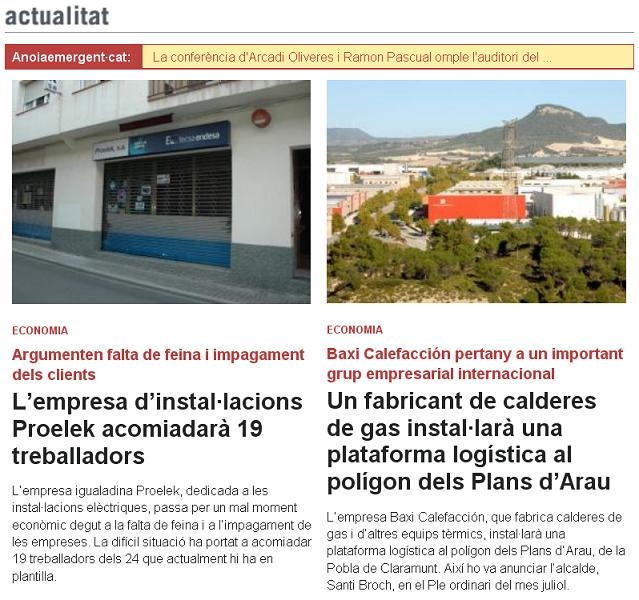 Portada de divendres, 20 de juliol