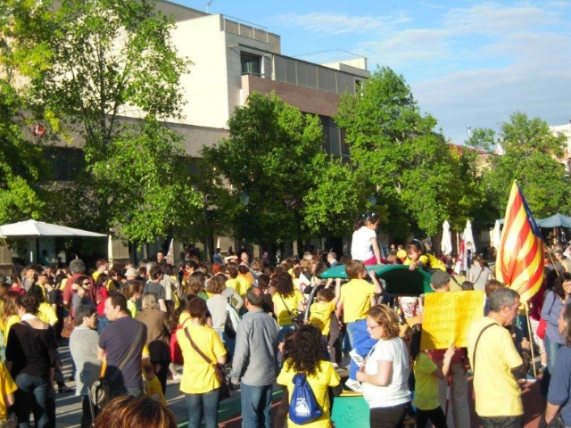 Manifestació a Igualada el passat 9 de maig