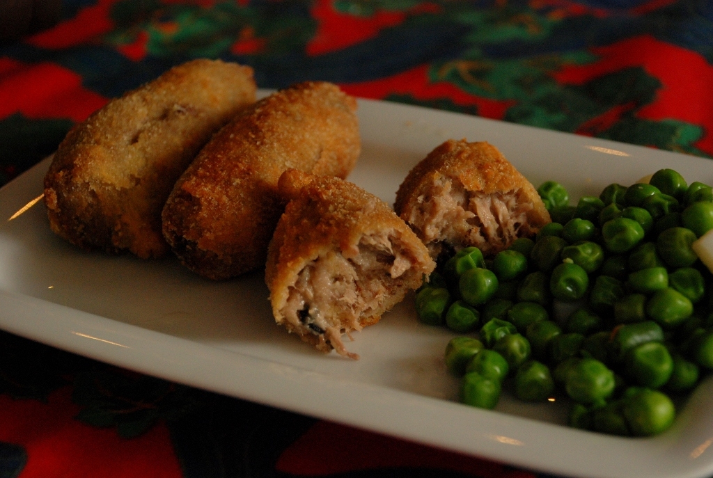 Croquetes de sobres de Nadal