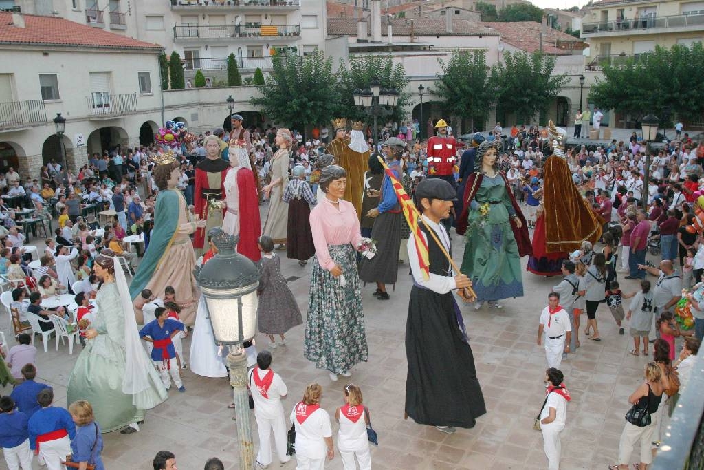 Gegants anoiencs en la darrera trobada de la coordinadora