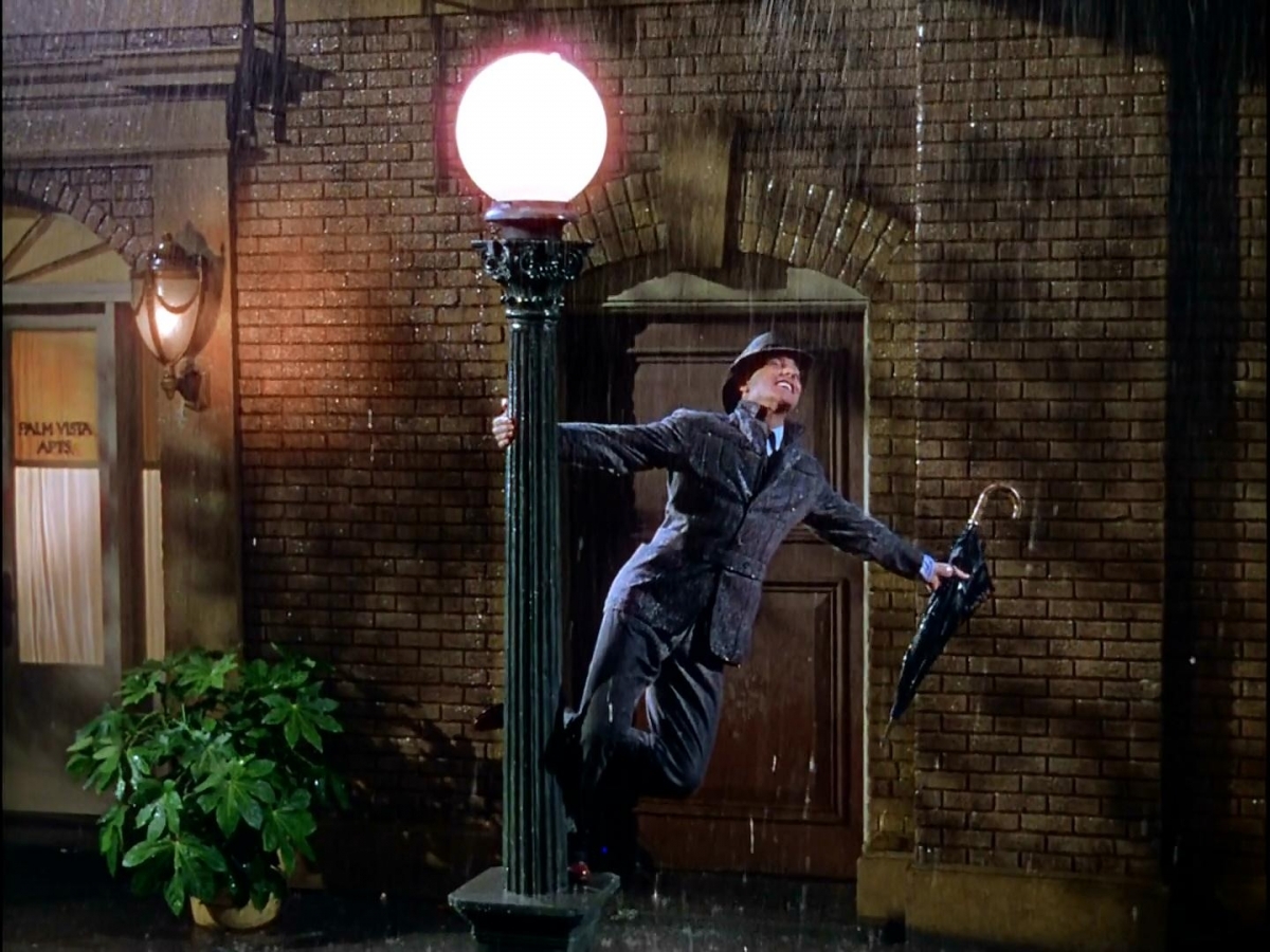 Gene Kelly, en plena dansa