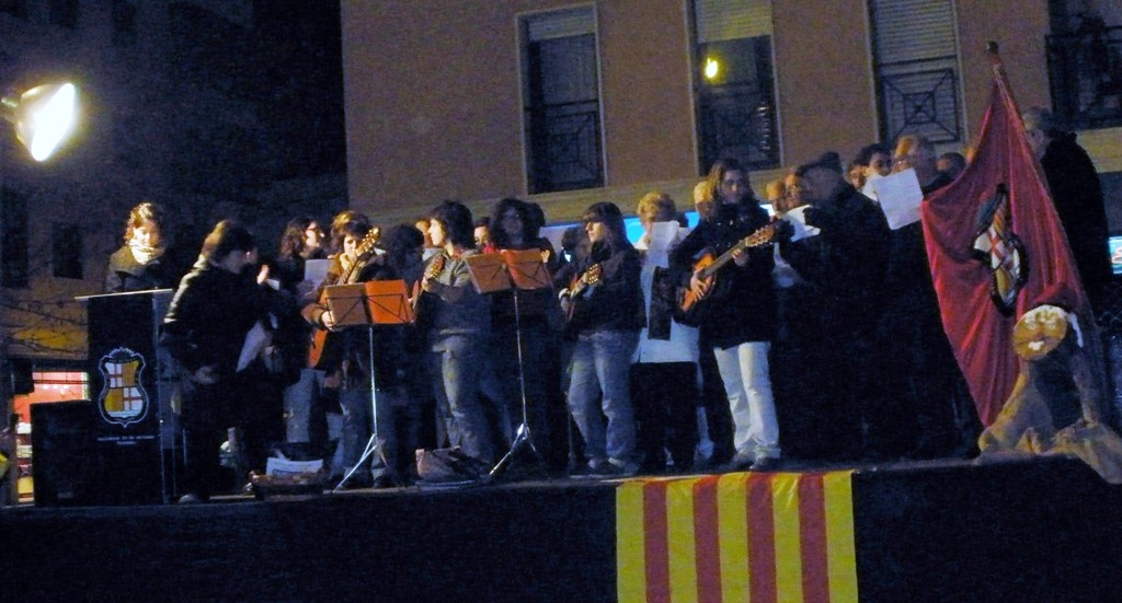 Cantada de nadales solidària, l'any passat