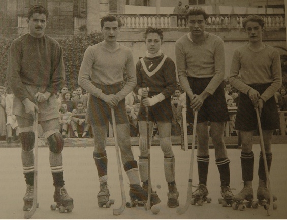 D'esquerra a dreta: Trescents, Rius, Roca, Segura, Palmes. Foto: arxiu J.M. Vives