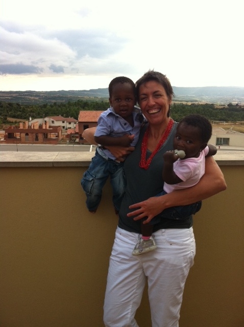 La Sílvia amb l'Anna i el Pol