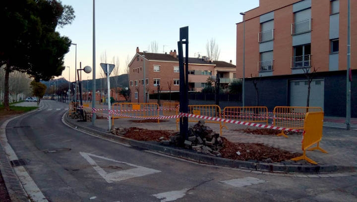 Les obres refaran el traçat del Passeig vilanoví