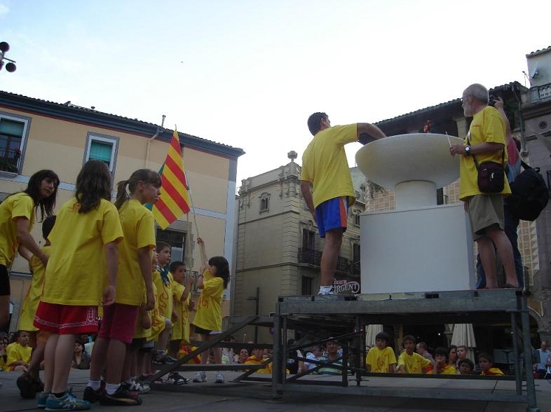 Flama del Canigó a Igualada. Arxiu