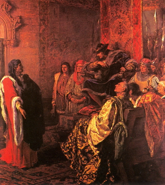 El quadre de Tusquets, amb Ferran I enfrontat al conseller