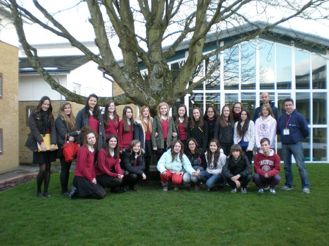 Fotografia de grup durant l'intercanvi