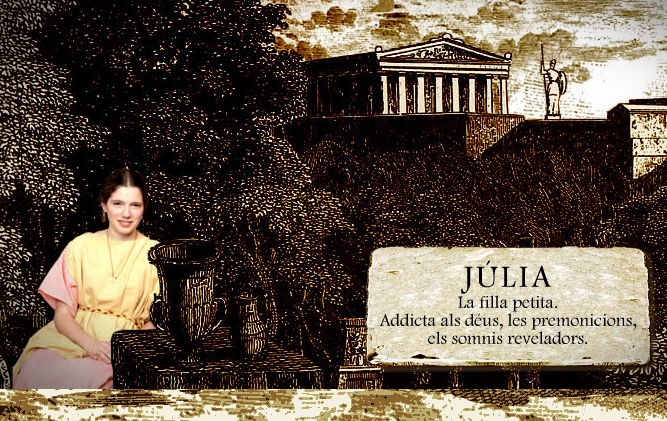 Diana Gómez com a Júlia, a la Via Augusta