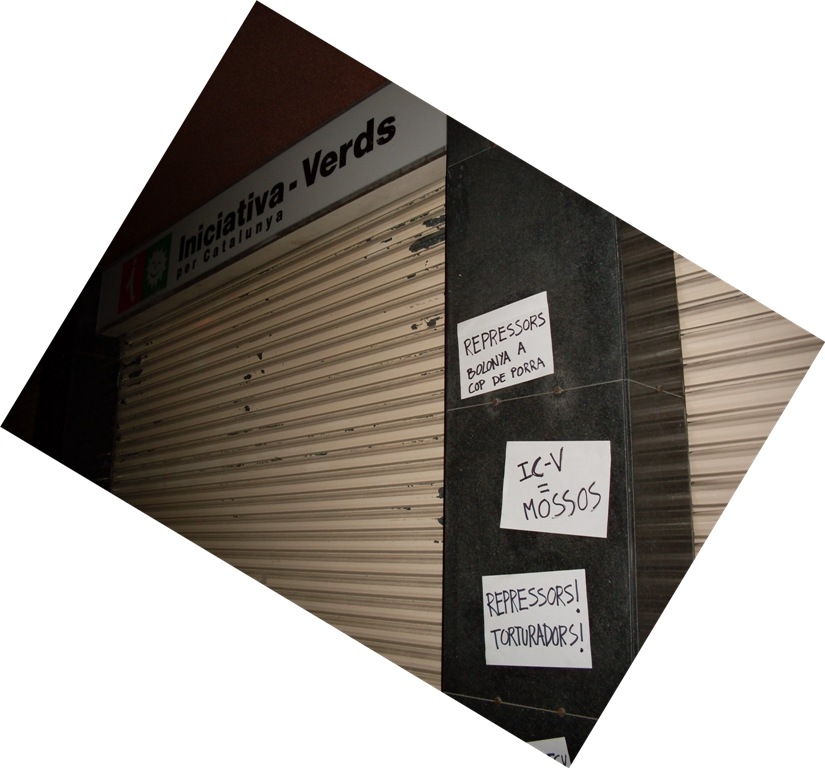 Acció que el SEPC Anoia va portar a terme arran de l'acció dels mossos.