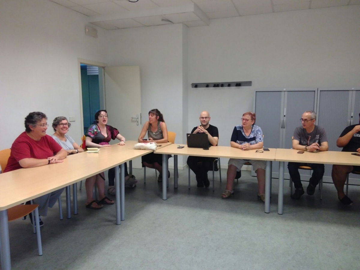 Una de les darreres reunions de DI, a l'Espai Cívic Centre