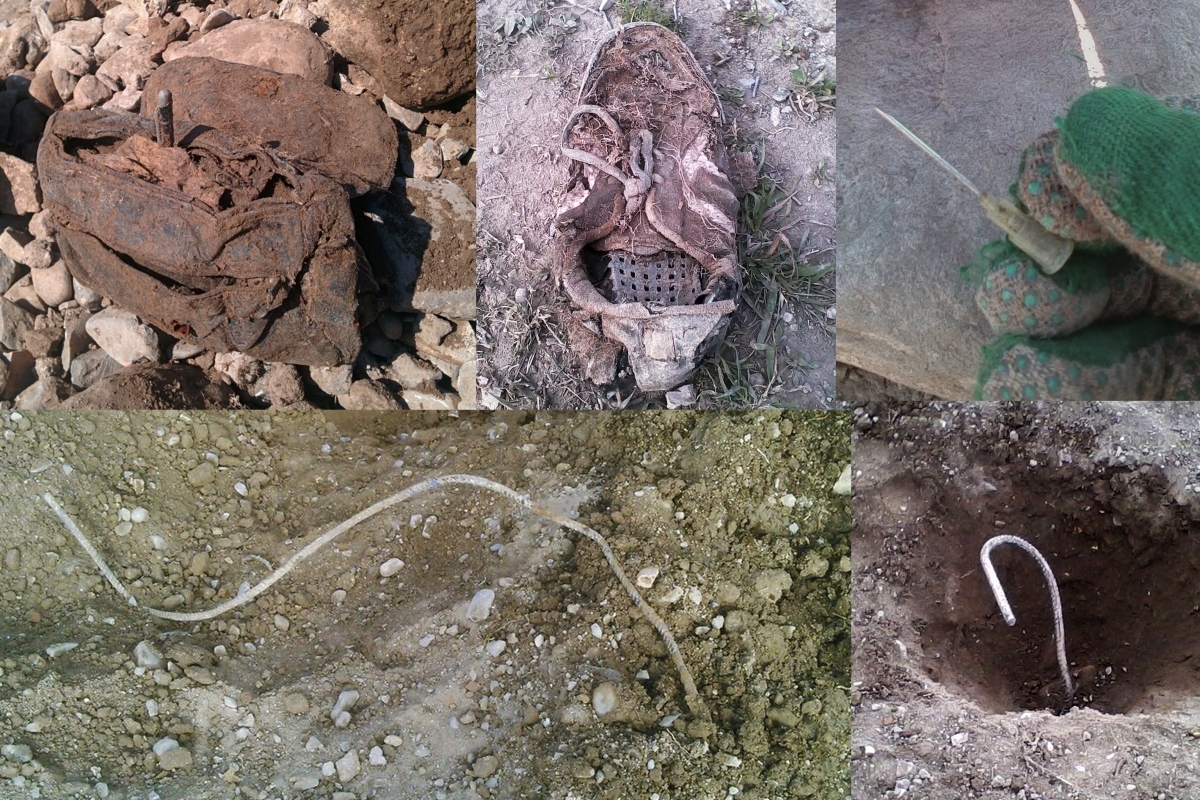Alguns dels materials que han trobat els hortolans