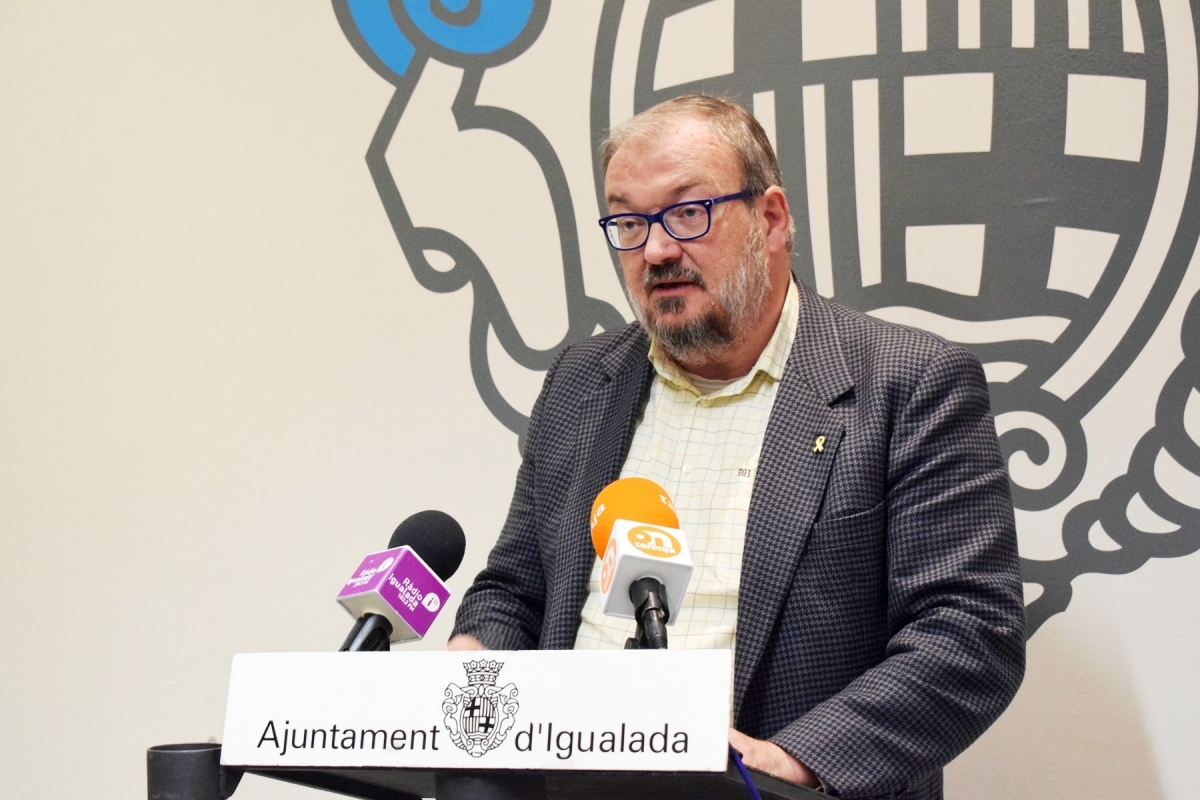 Fermí Capdevila, en una intervenció a l'Ajuntament