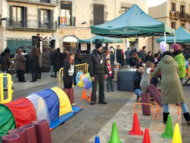 Actes a la Plaça de l'Ajunament