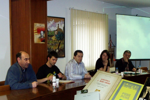 Presentació de la biografia de Pere Foix a Torà (2008) / Josep A. Vilalta