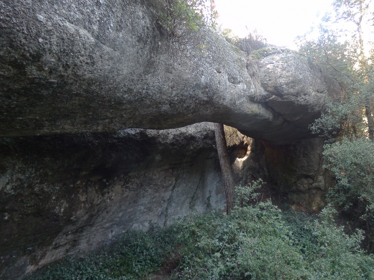 El paratge de les Roques Blanques, al Bruc, té molts elements d'interès turístic