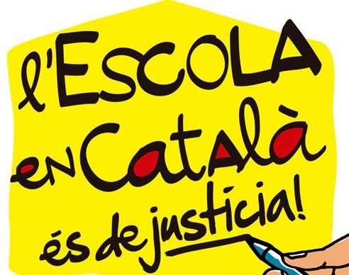 Cartell Escola en català