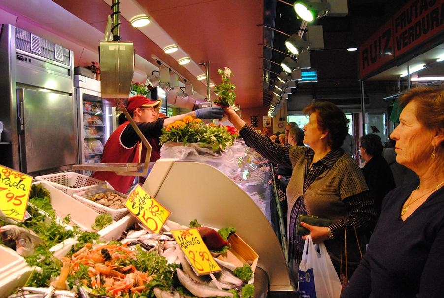 Una de les parades del mercat