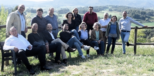 L'equip al complet d'Òdena a Fons