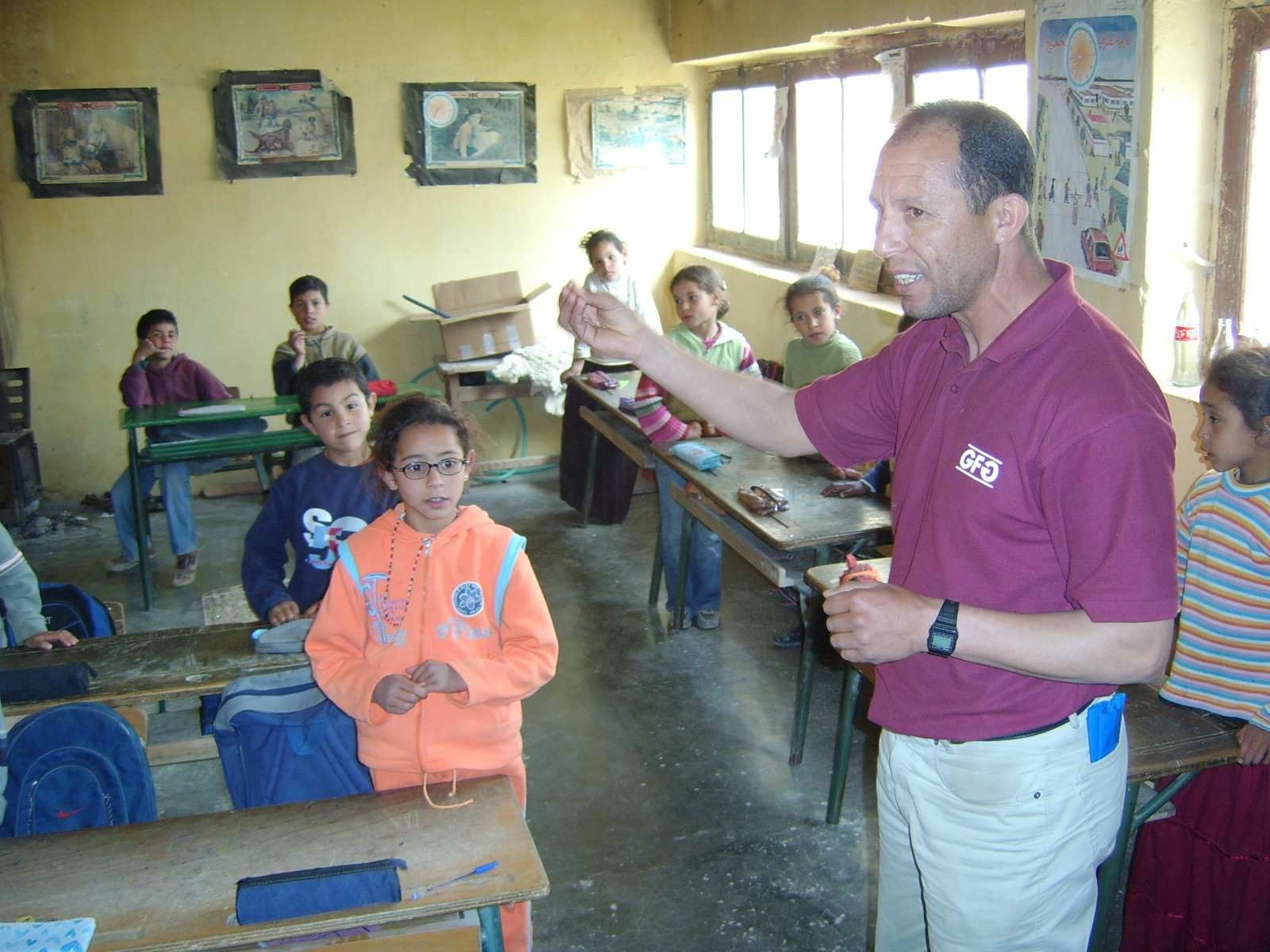 L'escola de Midelt va poder rebre material en la primera expedició, l'any passat.