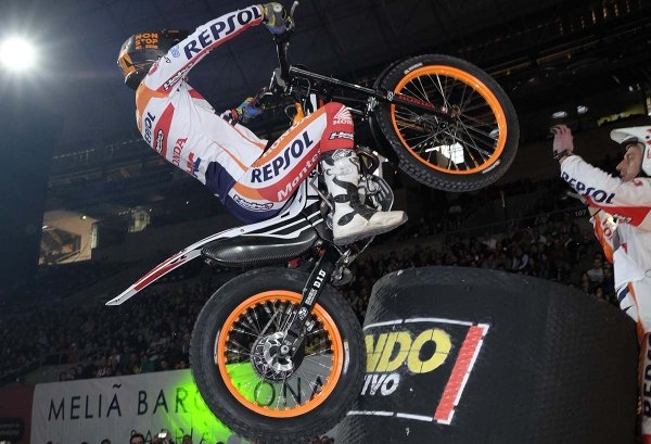 Toni Bou, durant la prova de Marsella (Foto: FIM)