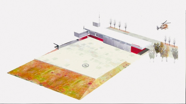 Plànol del nou parc de bombers de Calaf