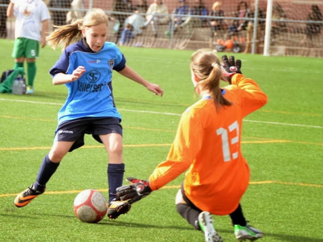 Un moment del partit. Fotografia: Joan Isart