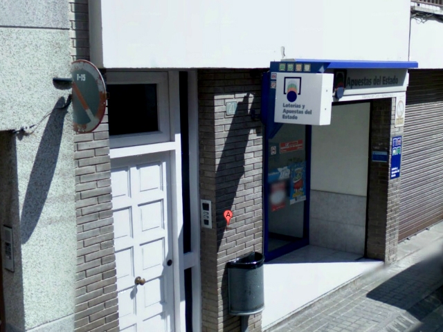 Administració de loteria situada al carrer Jaume Balmes, 21 de Vilanova