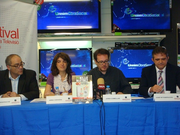 D'esquerra a dreta: Josep Miserachs, Anna Cervera, Jordi Comellas i Josep Ma Ramonjoan