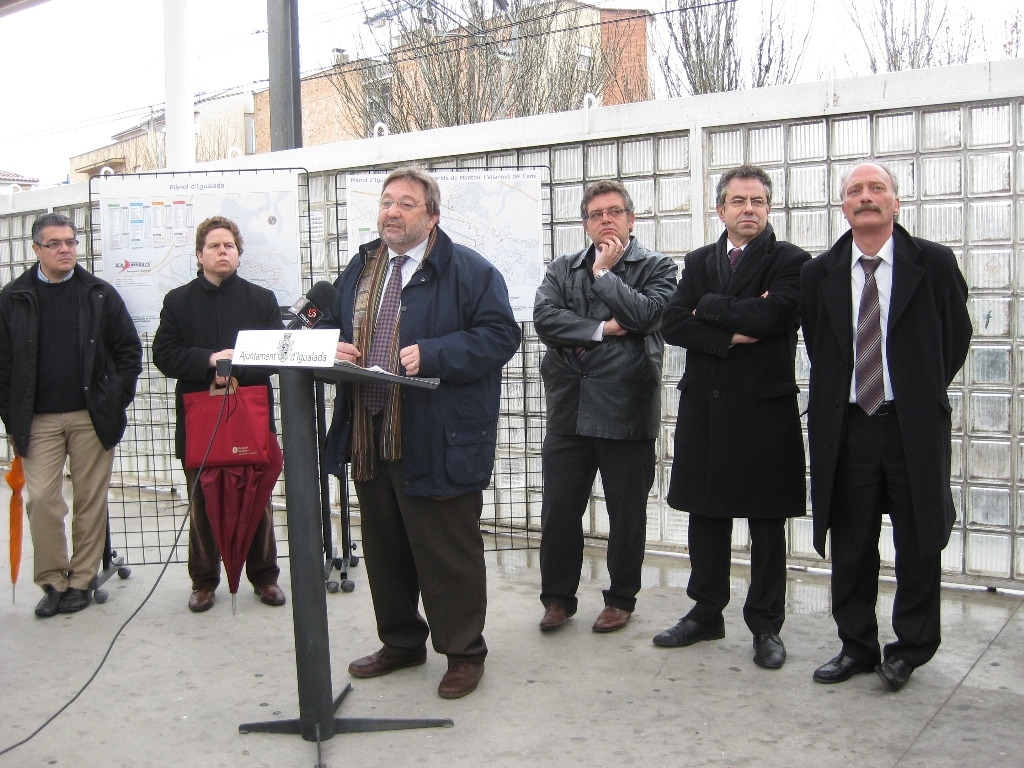 Manel Villalante i els tres alcaldes