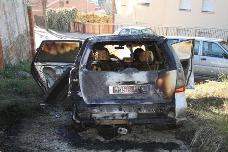 Vehicle cremat el 3 de gener a Vallbona