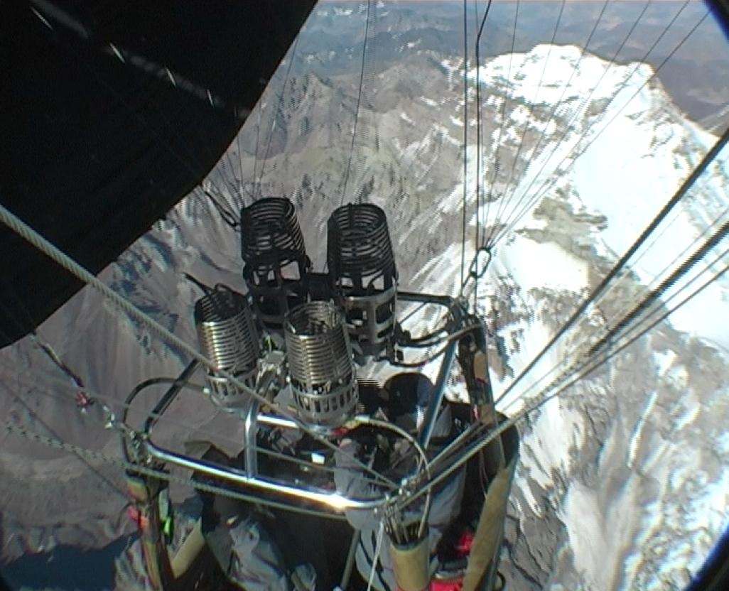 Vista des de la càmera del globus