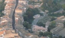 Imatge aèria del nucli històric de Piera