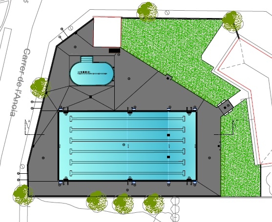 El projecte de la reformada piscina dels Prats de Rei