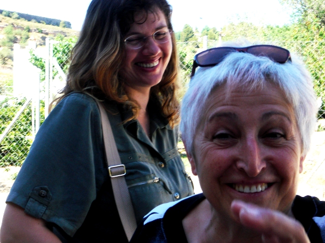 L'Olha Pavlyshyn amb la seva primera parella lingüística, l'Ignàsia