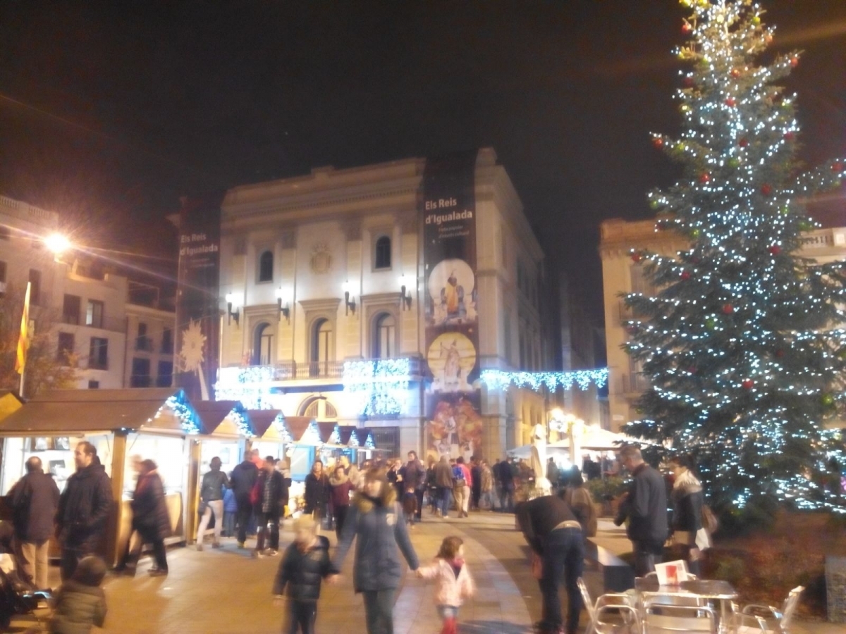 Imatge de la Fira de Nadal el dia que va obrir les seves portes