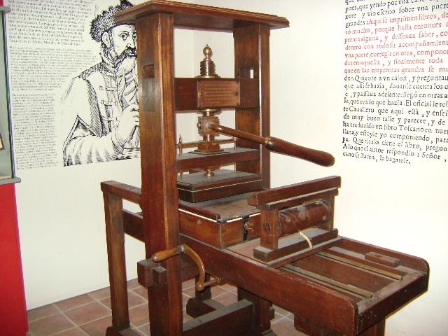 Reproducció de la imprempta Gutenberg