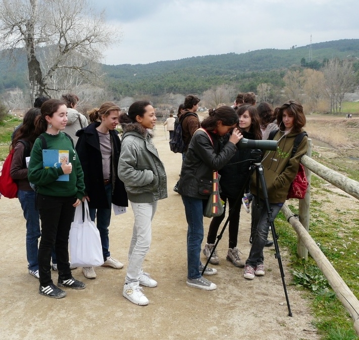 Observant amb el telescopi