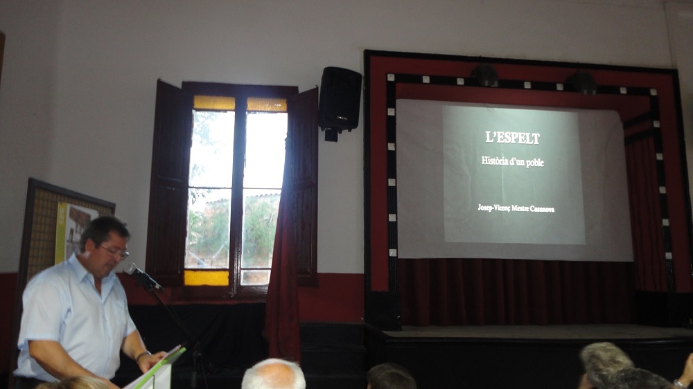 Josep Vicenç Mestre va explicar els fets històrics més destacats del poble de l'Espelt