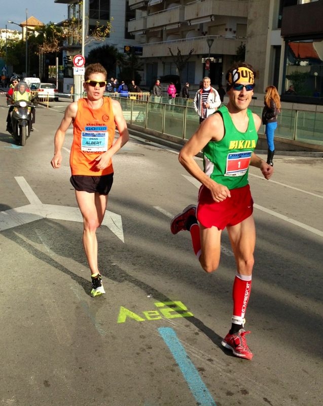 Roca i Moreno durant la cursa a Sitges