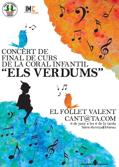 El cartell del concert, disseny de Berta Cubí