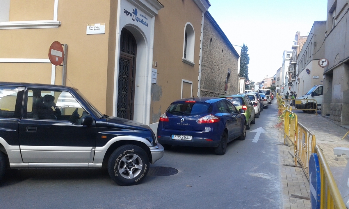 El carrer del Portal, al migdia d'aquest dimecres