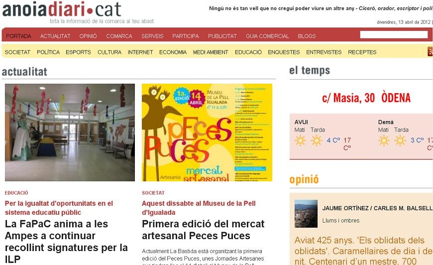 Portada divendres 13 d'abril