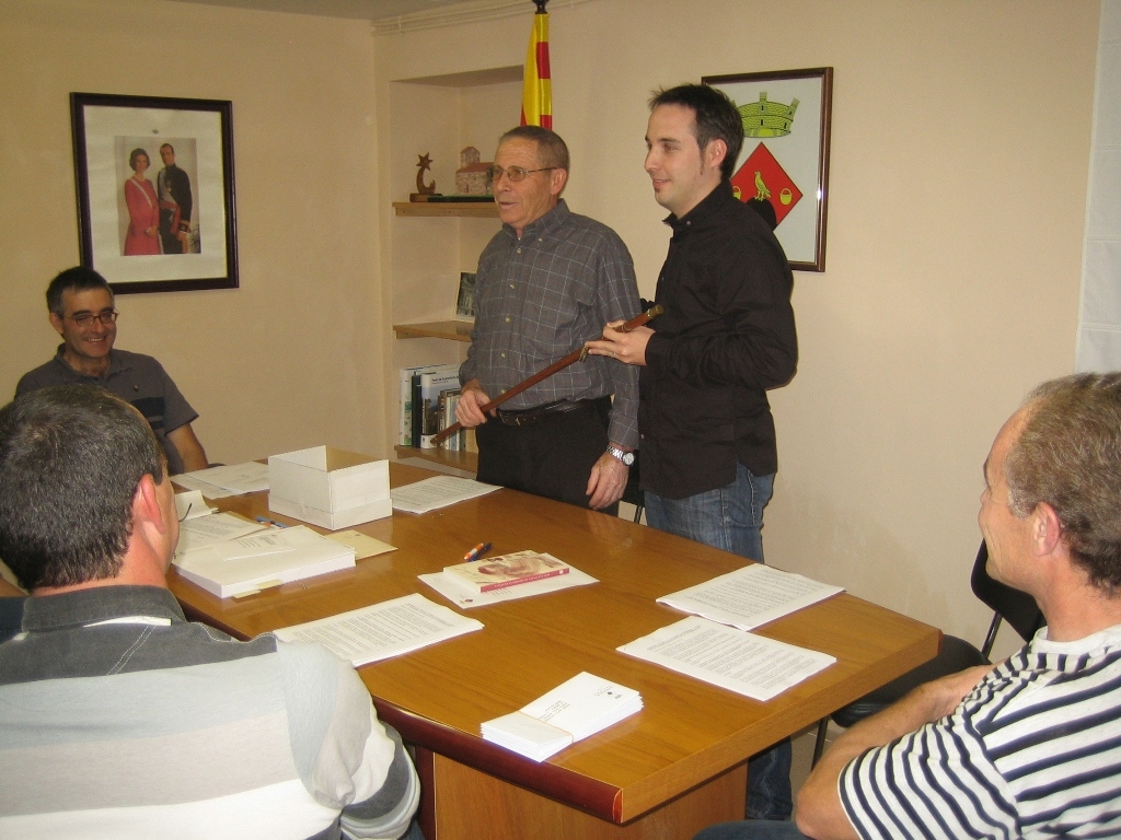 Ramon i Jordi Servitje, en la investidura del nou alcalde