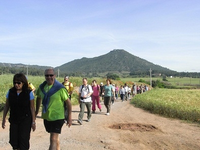 Alguns dels participants en marxa