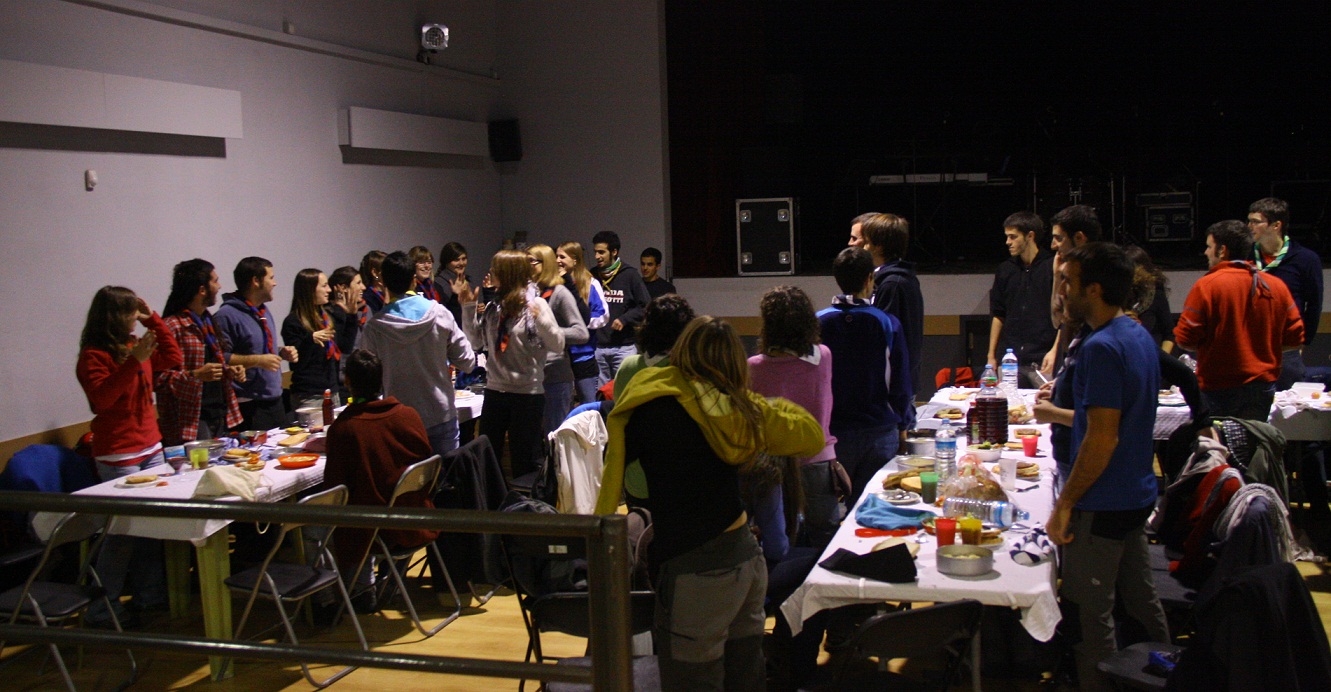 Tots els caps de CAUS de la Catalunya central durant el sopar del cap de setmana